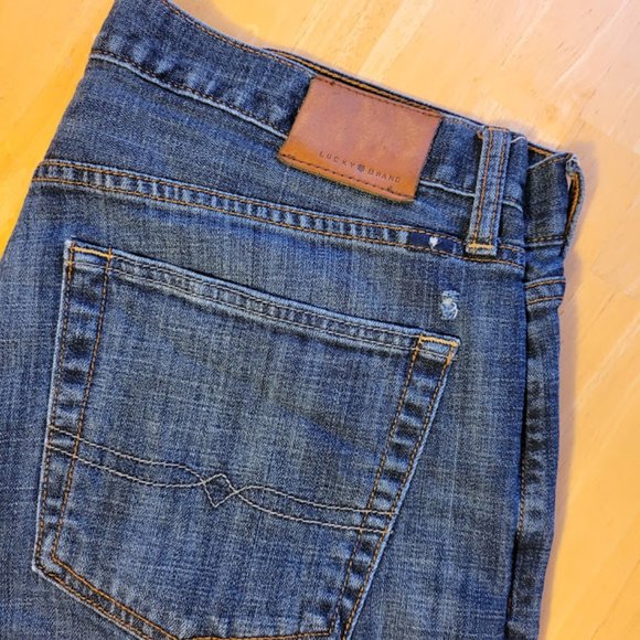 Lucky 221 Original Straight Cut Off Distressed 36 - Picture 7 of 8